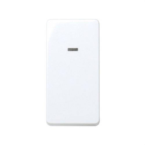 Einpoliger Schalter 10 AX 250V halbe Einheit mit integriertem Kontrolllicht und Schnellanschluss weiß Simon 27 Play mit der Referenz 27102-64 von der Marke SIMON