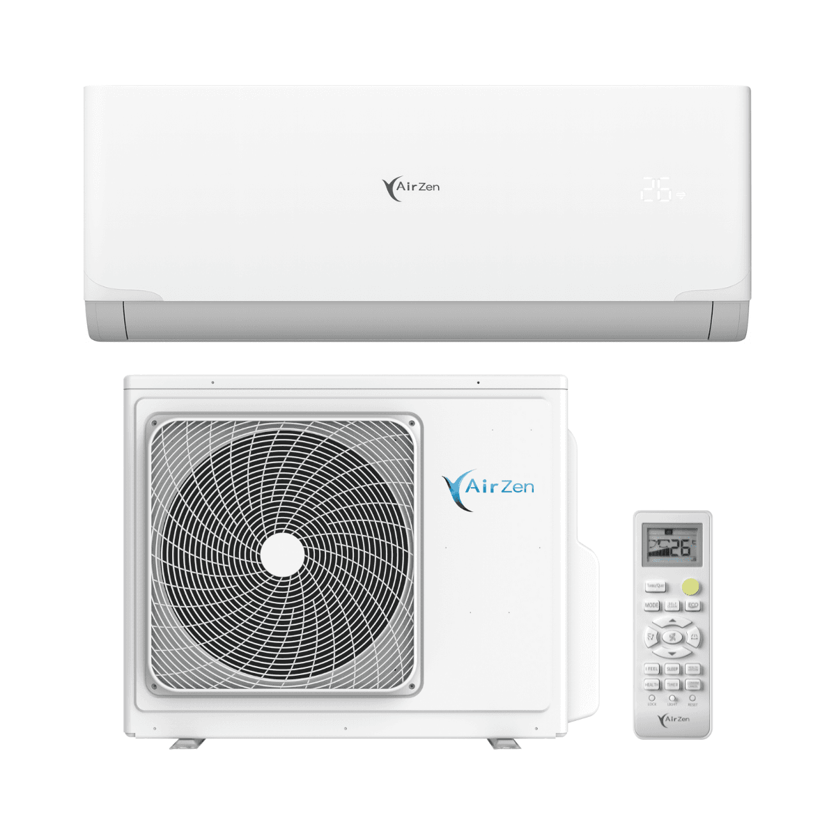 Klimaanlage mit WLAN AirZen 2,6 kW 9000 BTU mit der Referenz AZSP09 von der Marke AIRZEN
