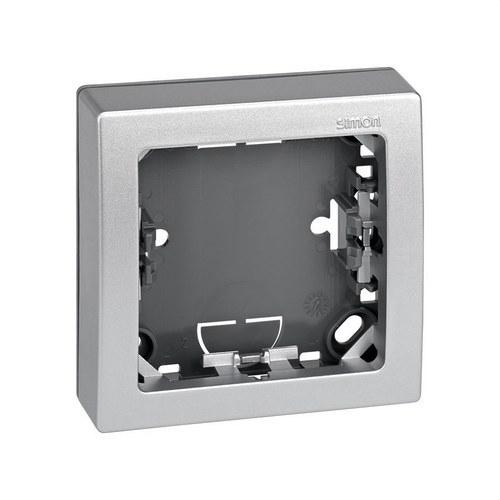 Frame with base for 1 aluminium element Simon 73 Loft with reference 73610-63 from the brand SIMON