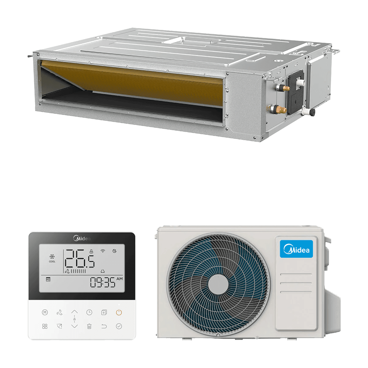 Kanal-Klimaanlage Midea A7 7,0 kW 24000 BTU mit der Referenz MTJU-71(24)N8Q-1 von der Marke MIDEA