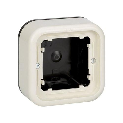 Niedriges Aufputzgehäuse für 1 Element Elfenbein Simon 31 mit der Referenz 31750-31 von der Marke SIMON