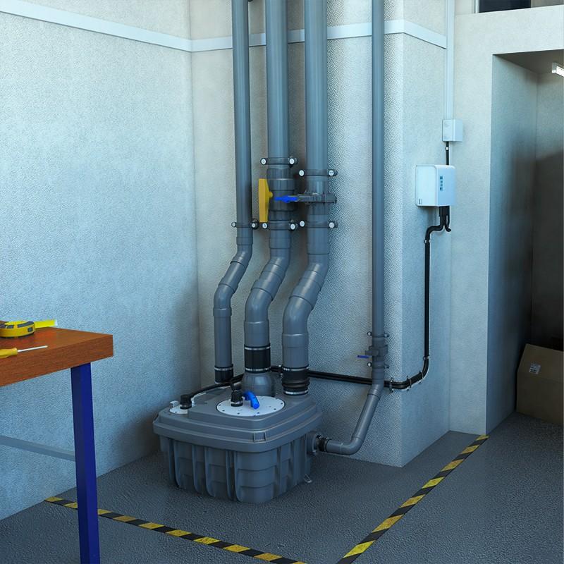 Kompakte Pumpstation mit Vortex-Turbinen SFA SANICUBIC 1 VX mit der Referenz 040000004 von der Marke SFA SANITRIT