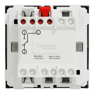 2-Modul-Schalter Anthrazit New Unica mit der Referenz NU320354 von der Marke SCHNEIDER ELECTRIC