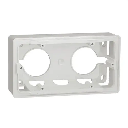 2-fach Rahmen polarweiß New Unica Studio mit der Referenz NU800418 von der Marke SCHNEIDER ELECTRIC