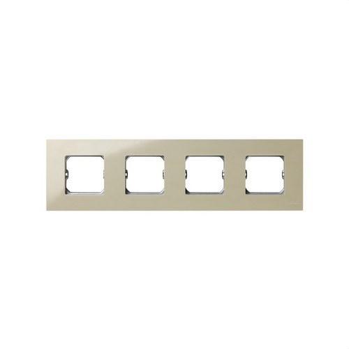 Compact frame for 4 ivory elements with frame Simon 27 Play with reference 2700640-031 from the brand SIMON