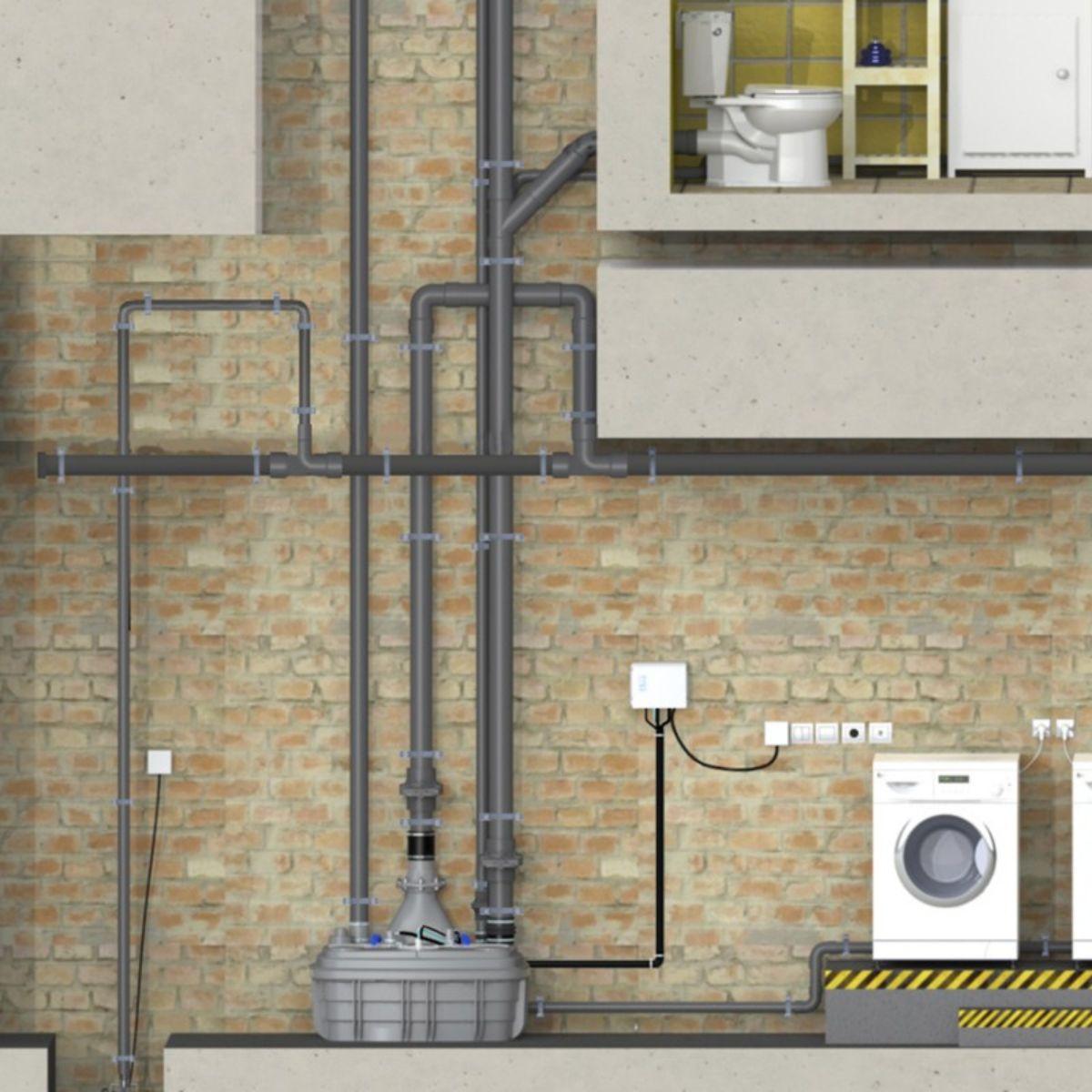 Dreiphasige Pumpstation SFA Sanicubic 2 VX T Smart mit der Referenz CUBIC2XLVXTRISMART von der Marke SFA SANITRIT