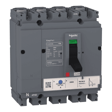 Leistungsschalter Easypact CVS250B TM250D 4P/4R mit der Referenz LV525323 von der Marke SCHNEIDER ELECTRIC