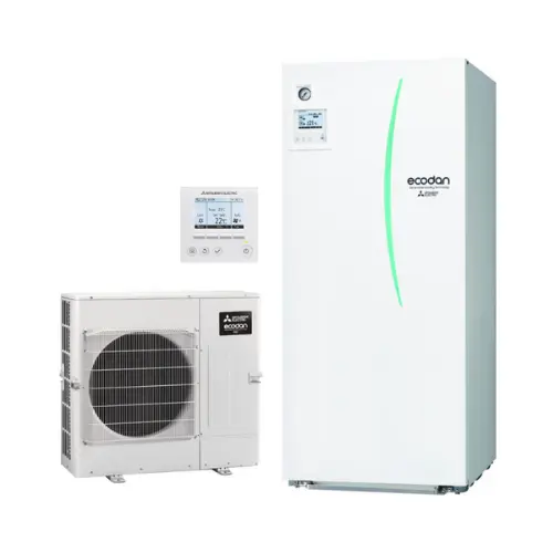 Mitsubishi ECODAN ECO Inverter 8 kW 200 Liter Luftwärmepumpen-Set mit der Referenz ECODANECO8-200 von der Marke MITSUBISHI