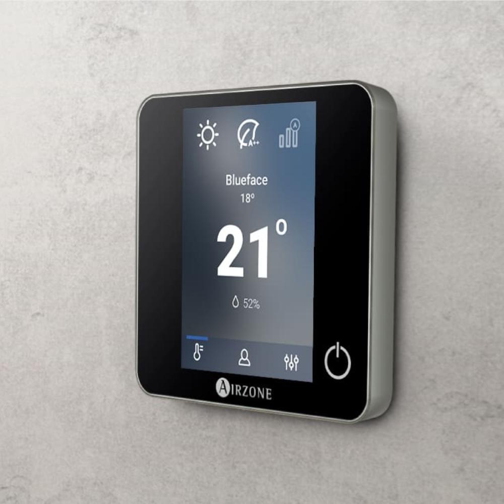 Monochromes Funkthermostat AirZone Think schwarz mit der Referenz AZDI6THINKRB von der Marke AIRZONE