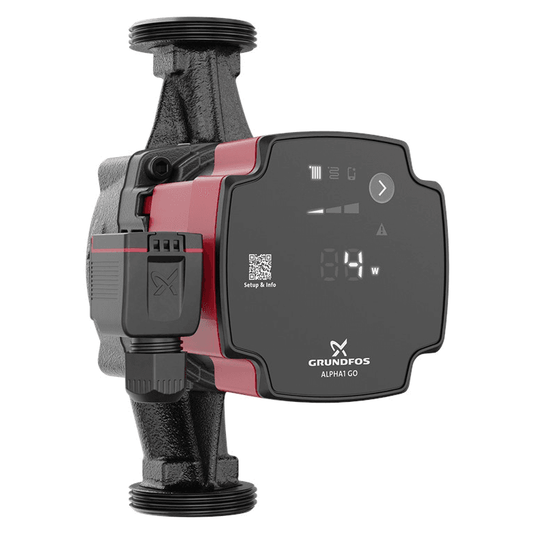 Grundfos ALPHA1 GO 25-40 180 Umwälzpumpe mit der Referenz 93074185 von der Marke GRUNDFOS
