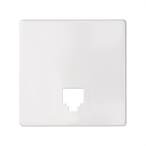 Plate for telephone sockets with RJ11 and RJ12 connectors white Simon 82 with reference 82062-60 from the brand SIMON