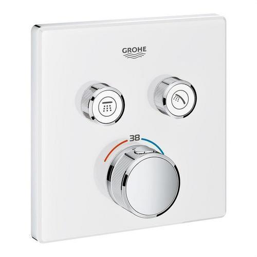 Einbauthermostat mit 2 Griffen Grohtherm SmartControl - Chrom/Moon White mit der Referenz 29156LS0 von der Marke GROHE