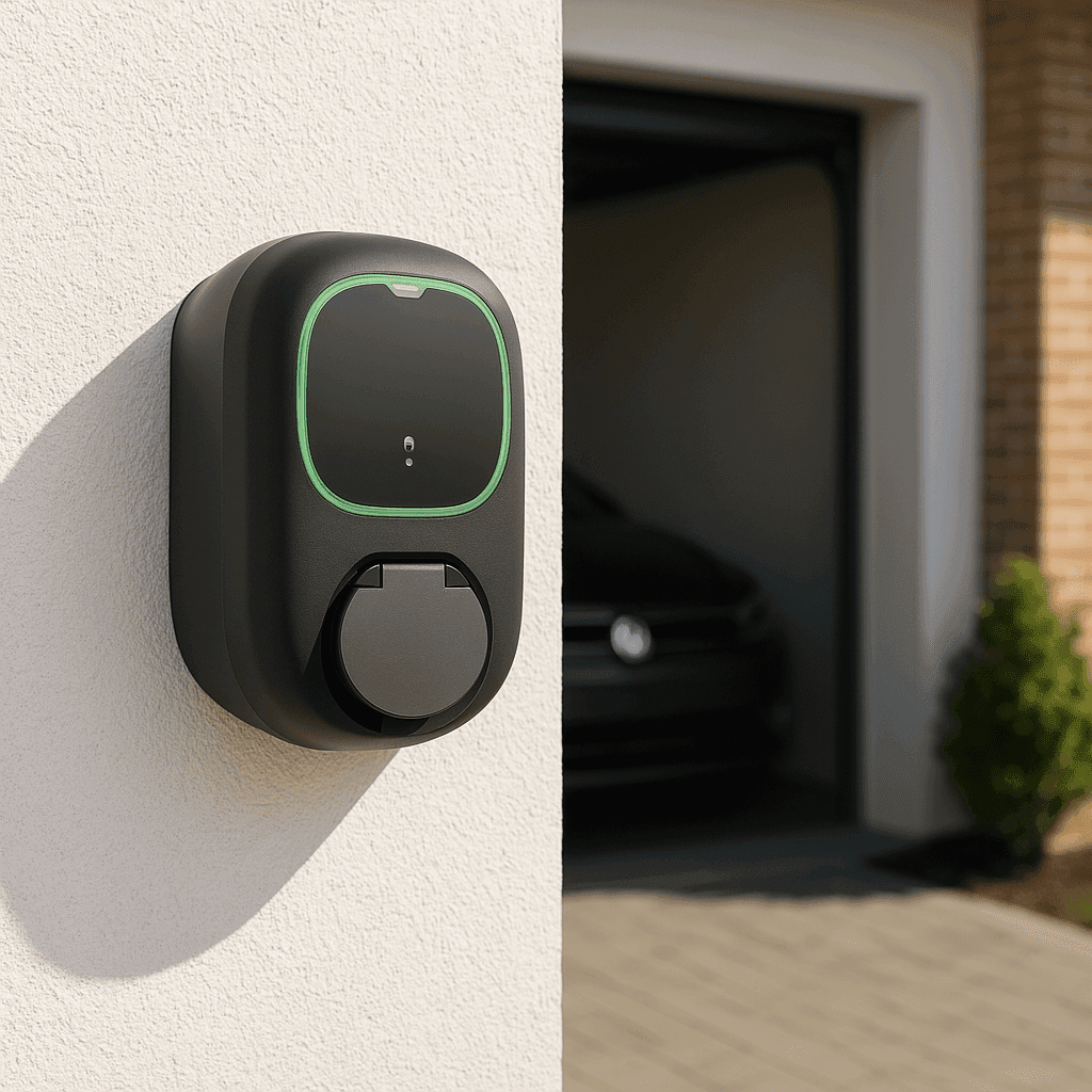 Black Wallbox Pulsar Pro Socket 7.4 kW Electric Car Charger with WiFi with reference PPR2-W-2-2-K-002 from the brand WALLBOX