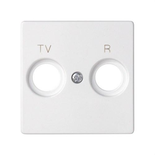 White R-TV Inductive Socket Plate Simon 82 with reference 82053-30 from the brand SIMON