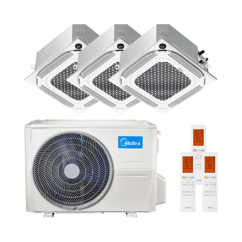 Kassettenklimagerät 3x1 Midea Breezeless 360º 2,0 kW 7000 BTU mit der Referenz MCA4U-07NX(3)M3O-18N8 von der Marke MIDEA