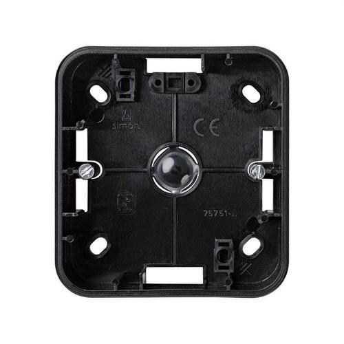 Oberflächenmontagedose hoch für 1 Element schwarz Simon 75 mit der Referenz 75751-32 von der Marke SIMON