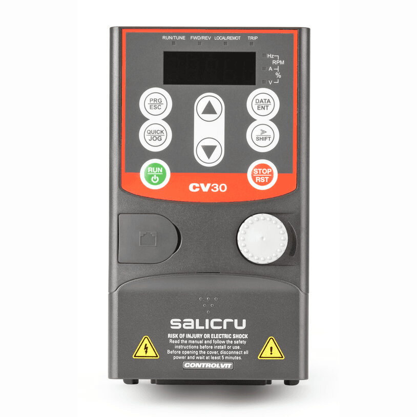 Einphasen-Frequenzumrichter 0,75 kW CV30-008-S2 mit der Referenz 6B1BA000002 von der Marke SALICRU