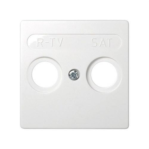 Einbauplatte für Induktionssteckdosen R-TV+SAT weiß Simon 73 Loft mit der Referenz 73097-60 von der Marke SIMON