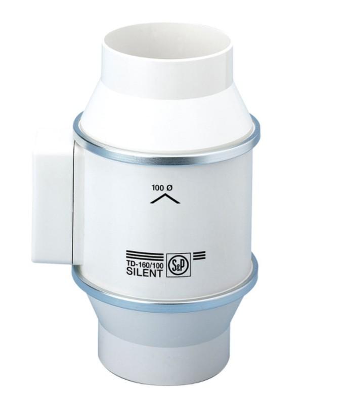 Heliko-Zentrifugalrohrventilator TD-160/100N Silent mit der Referenz 5211318000 von der Marke SOLER & PALAU