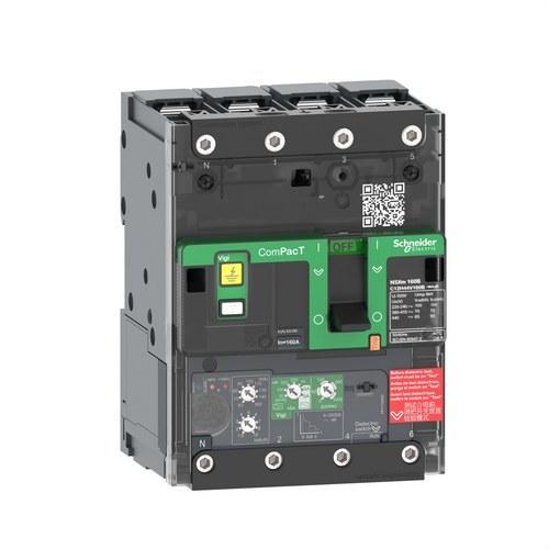 Leistungsschalter ComPacT NSXm100N 50kA AC 4P 50A Micrologic 4.1 BUSBAR mit der Referenz C11N44V050B von der Marke SCHNEIDER ELECTRIC