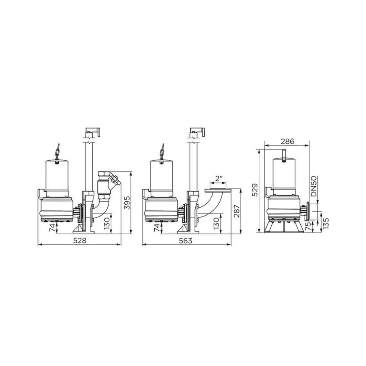 SFA Sanipump ZFS 71.3 EX T Three-Phase Submersible Pump with reference ZFS-004 from the brand SFA SANITRIT