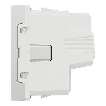 Schuko-Steckdose Aluminium New Unica Studio mit der Referenz NU303730 von der Marke SCHNEIDER ELECTRIC