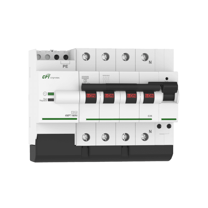 Permanent Overvoltage Protector V-CHECK MPT MINI 4MPT 10A with reference 77706522 from the brand CIRPROTEC