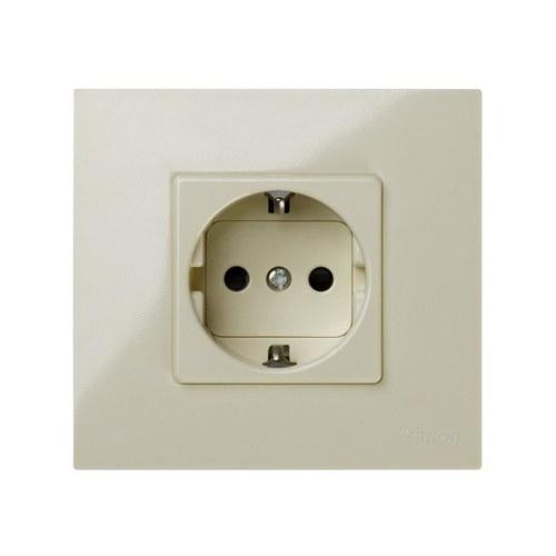 Schuko socket base monoblock with safety device and quick wiring system ivory Simon 27 Play with reference 2791432-031 from the brand SIMON