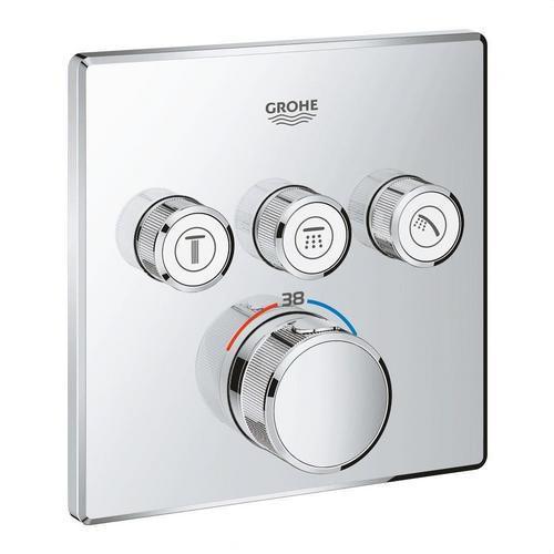 Grohtherm SmartControl Built-in Thermostat with 3 Handles - Chrome with reference 29126000 from the brand GROHE