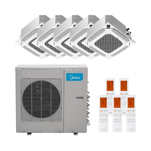 Kassettenklimagerät 5x1 Midea Breezeless 360º 2,5 kW 9000 BTU mit der Referenz MCA4U-09NX(5)M5O-42N8 von der Marke MIDEA
