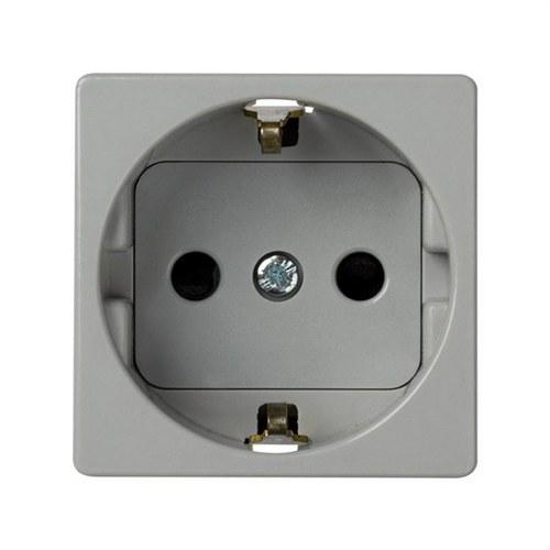 Schuko Socket Base 16 A 250V with Safety Device and Screw Terminal Grey Simon 27 Play with reference 27472-67 from the brand SIMON
