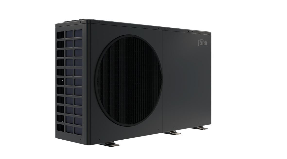 Dreiphasige Wärmepumpe Aerothermie Monoblock R290 Ferroli OMNIA Life M 16 kW mit Fernbedienung mit der Referenz 4B4770189 von der Marke FERROLI