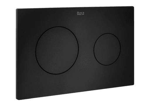 Roca In-Wall PL10 Dual Matte Black Dual Flush Actuator Plate with reference A890189206 from the brand ROCA
