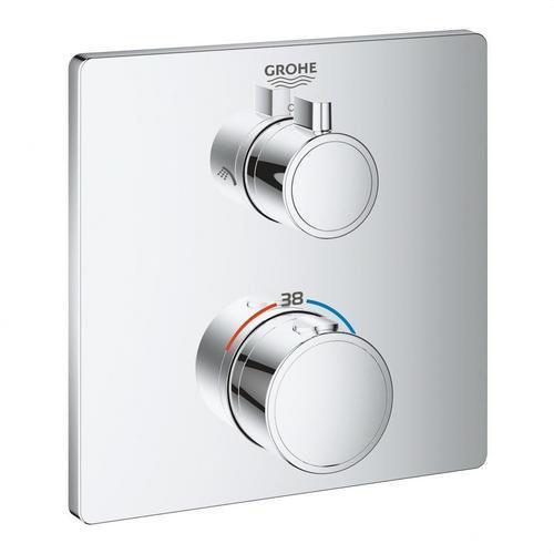 Duschthermostat für 2 Ausgänge mit Absperr- und integriertem Umsteller Grohtherm - Chrom mit der Referenz 24079000 von der Marke GROHE