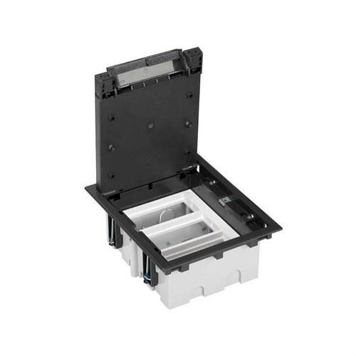 Adjustable Floor Box for 6 Elements in Graphite Pavement Floor Installation Simon 500 Cima with reference 52050003-038 from the brand SIMON