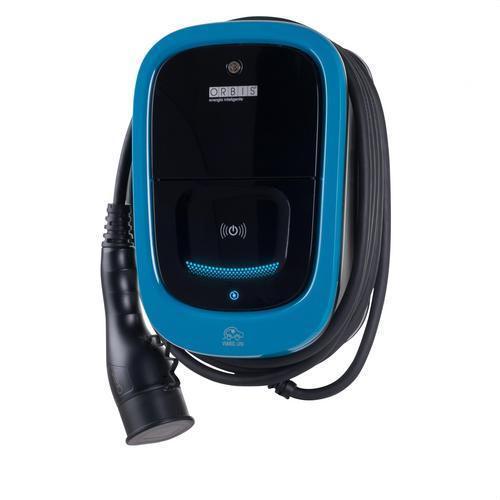 Einphasen-Elektroautoladegerät VIARIS UNI+ 7,4KW mit 5 Meter Kabel + Ethernet mit der Referenz OB94U120HA2 von der Marke ORBIS