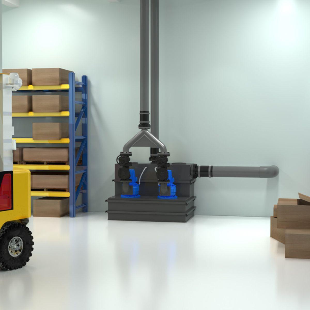 Dreiphasige Pumpstation SFA Sanicubic 2 SC4.0 T mit der Referenz 04CUB2SC40T von der Marke SFA SANITRIT