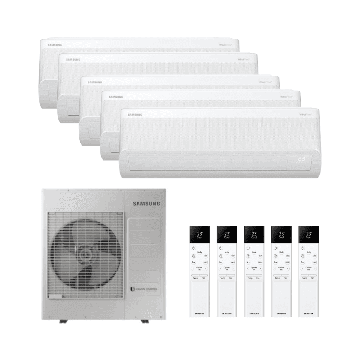 Klimaanlage 5x1 mit WLAN Samsung WindFree Comfort S2 3,5 kW 12000 BTU mit der Referenz SAMWFCFJM5X1-10012 von der Marke SAMSUNG