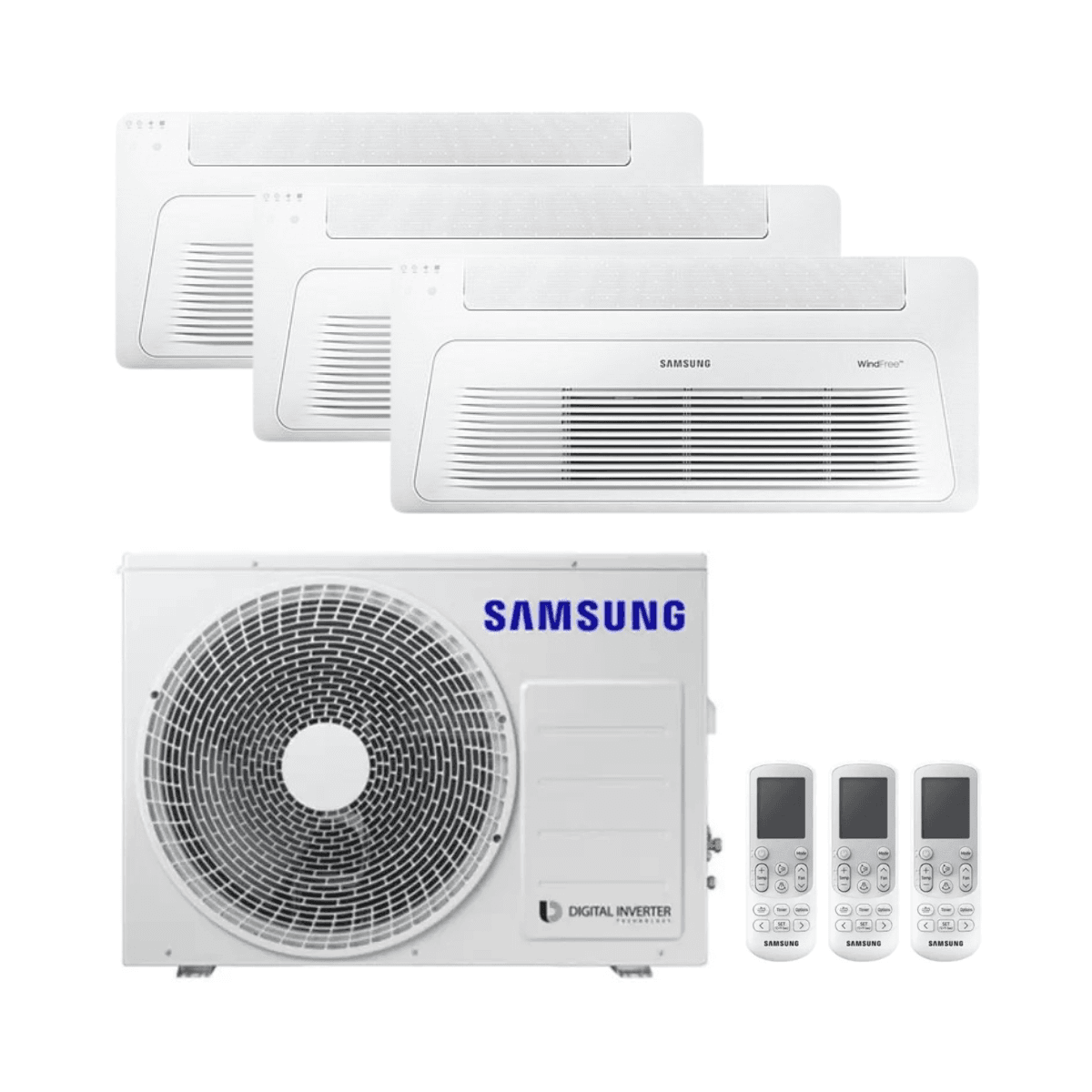 Samsung WindFree 3,5 kW 12000 BTU 1-Weg Kassettengerät Klimaanlage 3x1 mit der Referenz F-CST1W35R3 von der Marke SAMSUNG