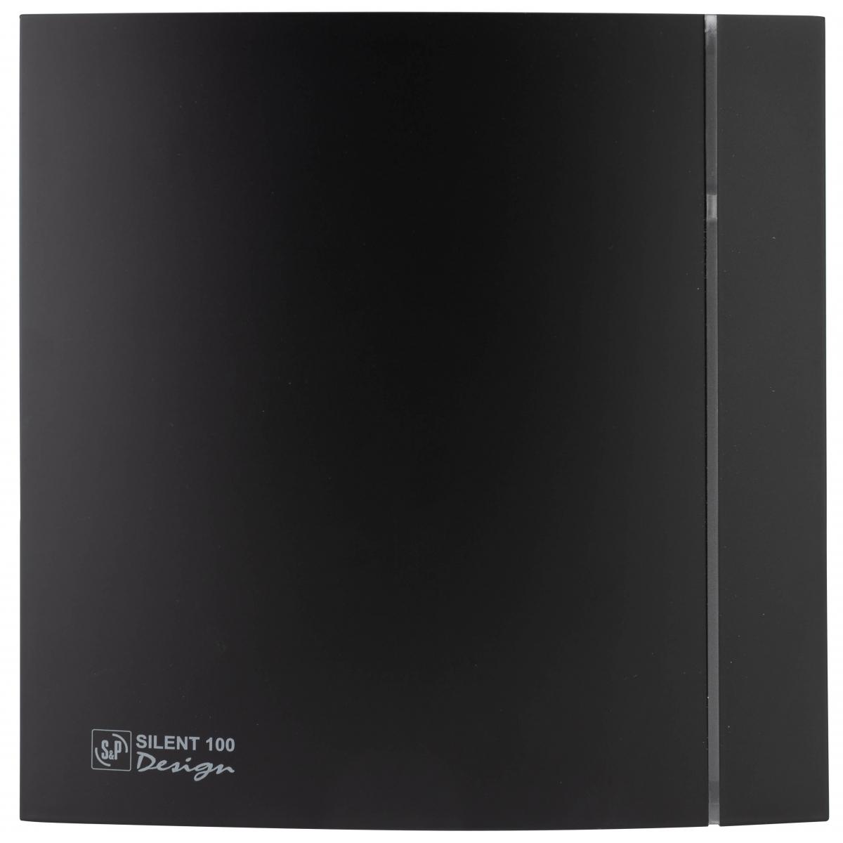 Badezimmer-Entlüfter SILENT-100 CZ Design 4C Schwarz mit der Referenz 5210607400 von der Marke SOLER & PALAU