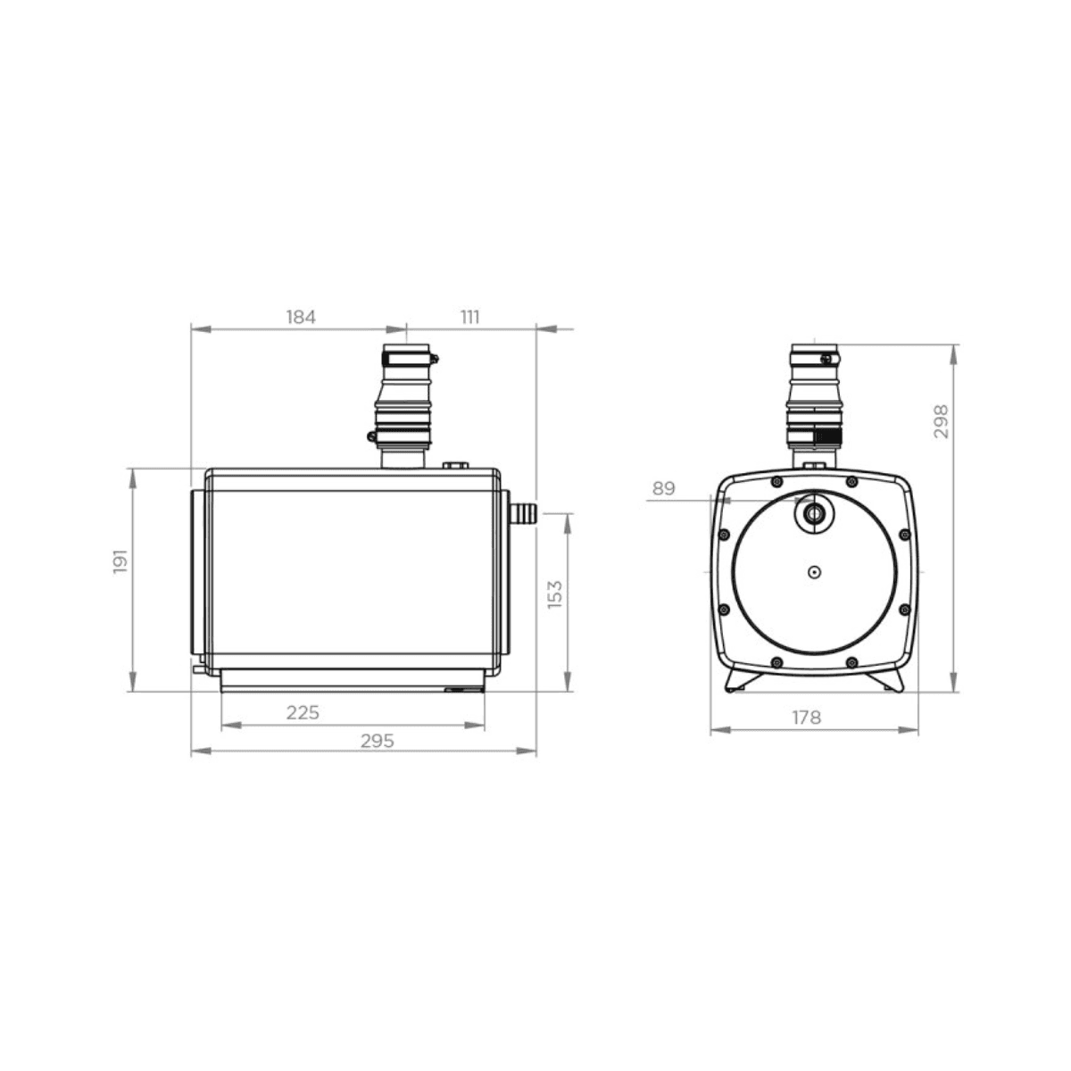 Ansaugpumpe mit Sumpf für Dusche SFA Sanifloor+ 1 mit der Referenz HIFLOOR1 von der Marke SFA SANITRIT