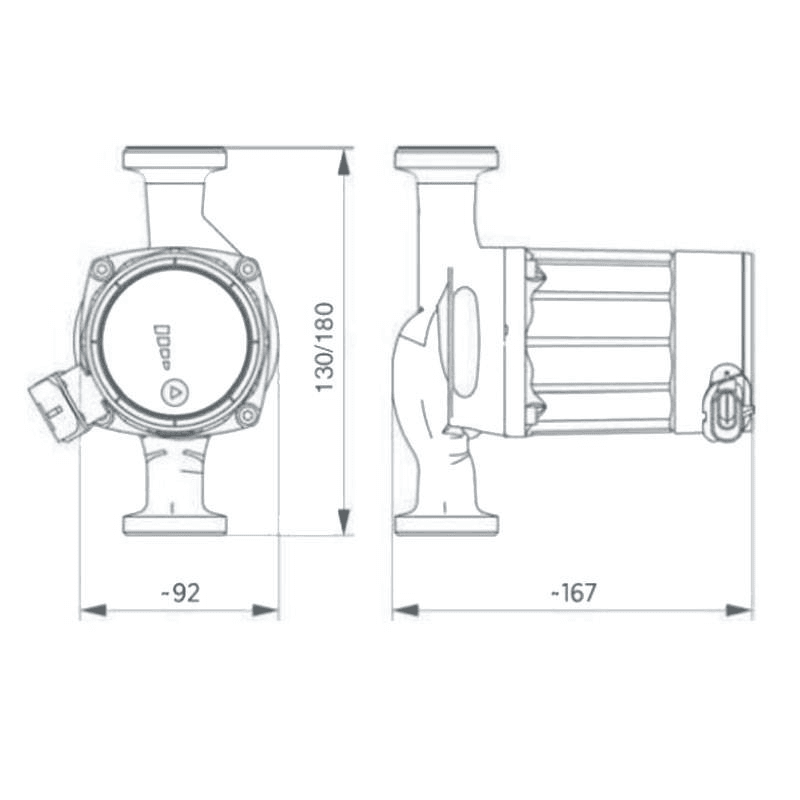 Ebara Umwälzpumpe EGO W1 25/60-180 230W mit der Referenz 1576000361 von der Marke EBARA