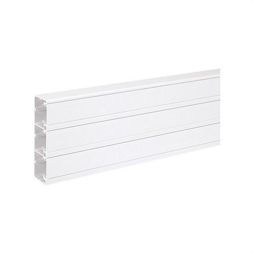 PVC Trunking 2m 185x55mm with 3 Compartments for K45 Functions White Colour with reference TK12143/9 from the brand SIMON