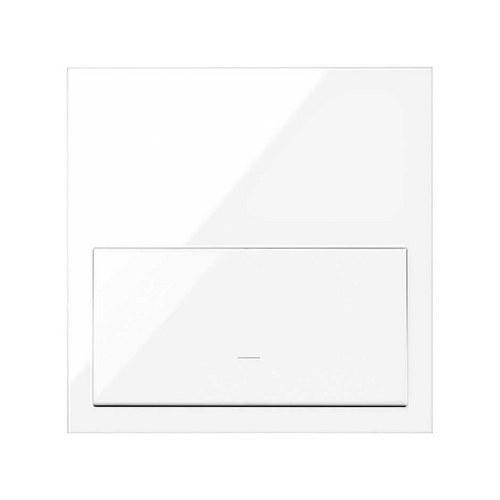 Front-Kit horizontal für 1 Element mit 1 Taste in glänzendem Weiß Simon 100 mit der Referenz 10020101-130 von der Marke SIMON