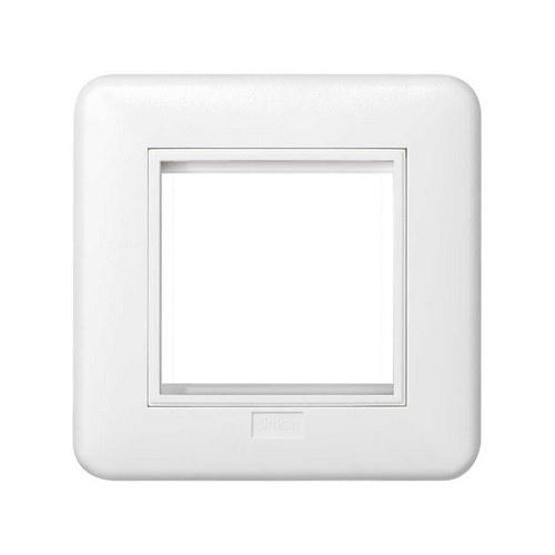 Frame and support for surface-mounted and flush-mounted wall box for 1 white element Simon K45 with reference KR245/9 from the brand SIMON
