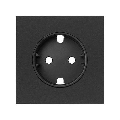 Cover for Simon 100 Schuko socket base matte black with reference 10000041-238 from the brand SIMON