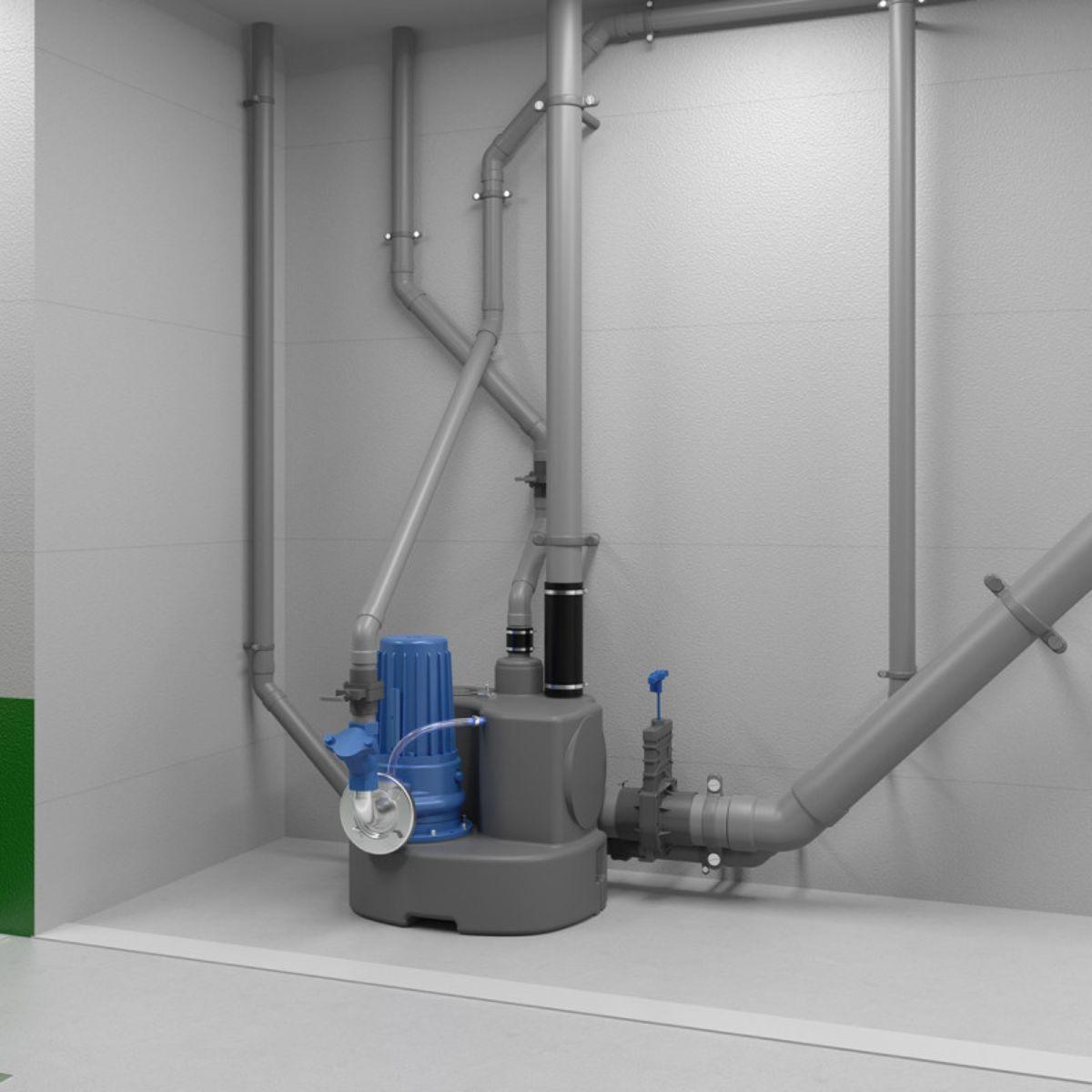 Dreiphasige Pumpstation SFA Sanicubic 1 GR SE71.1 T mit der Referenz 04CUB1GR11T von der Marke SFA SANITRIT