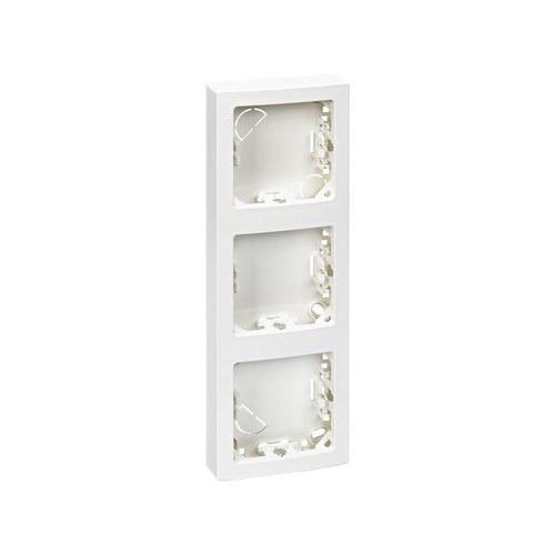 Frame with base for 3 vertical elements white Simon 73 Loft with reference 73631-60 from the brand SIMON