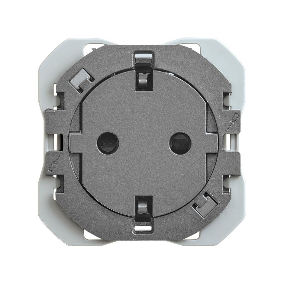Schuko-Steckdose Clean 16A 250 V~ mit Schraubanschluss-System Titan Simon 270 mit der Referenz 20000434-096 von der Marke SIMON