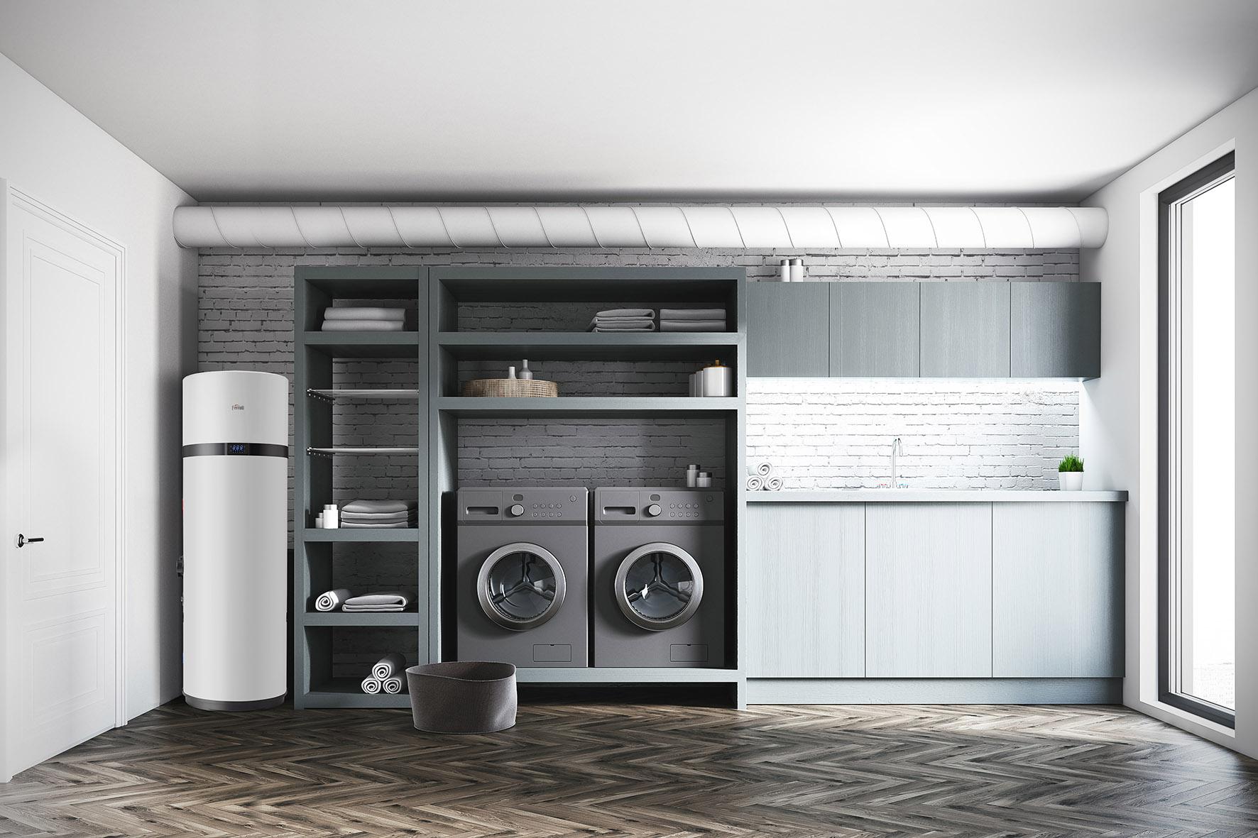 Wärmepumpe für Brauchwasser mit WLAN Ferroli EGEA TECH LT 260 Liter mit der Referenz 2CP0025F von der Marke FERROLI